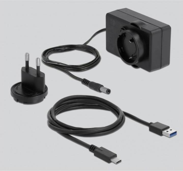 Productafbeelding Delock Externe dubbele behuizing voor 2 x 3,5 SATA HDD met USB Type-C (3.5")