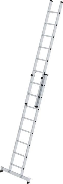 Produktbild Munk Sprossen-Schiebeleiter 2-teilig mit nivello-Traverse 2x8 Sprossen (Anlegeleiter, 30 cm)