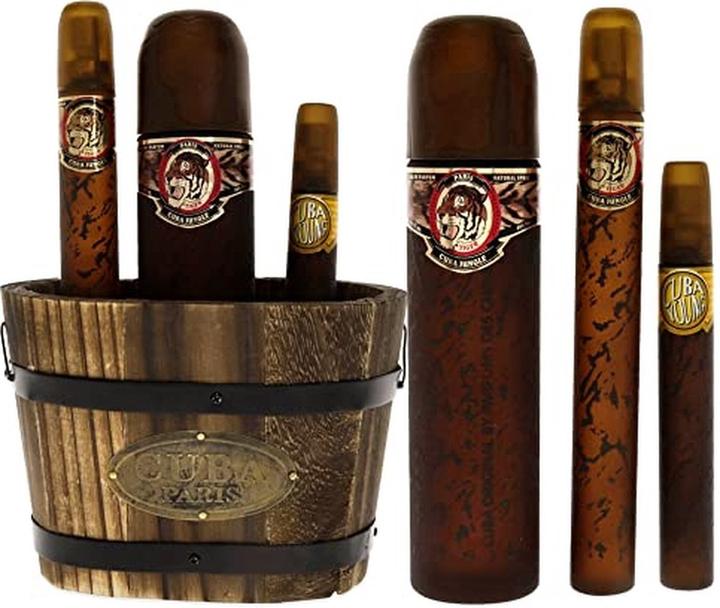 Actual product image Cuba SET ORIGINAL Boy For Men Tiger EDP spray 100ml + Tiger EDP spray 35ml + Tiger EDP spray (Perfume set)