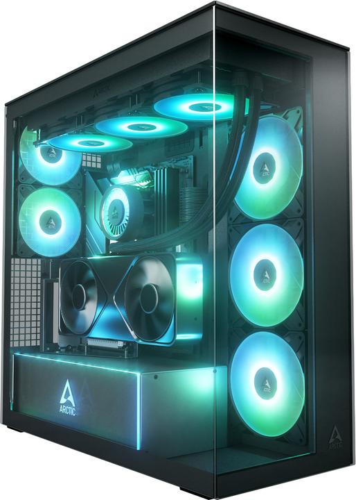 Arctic Cooling PC-Gehäuse ACPCC00019A Black Mirror, Unterstützte (ATX)