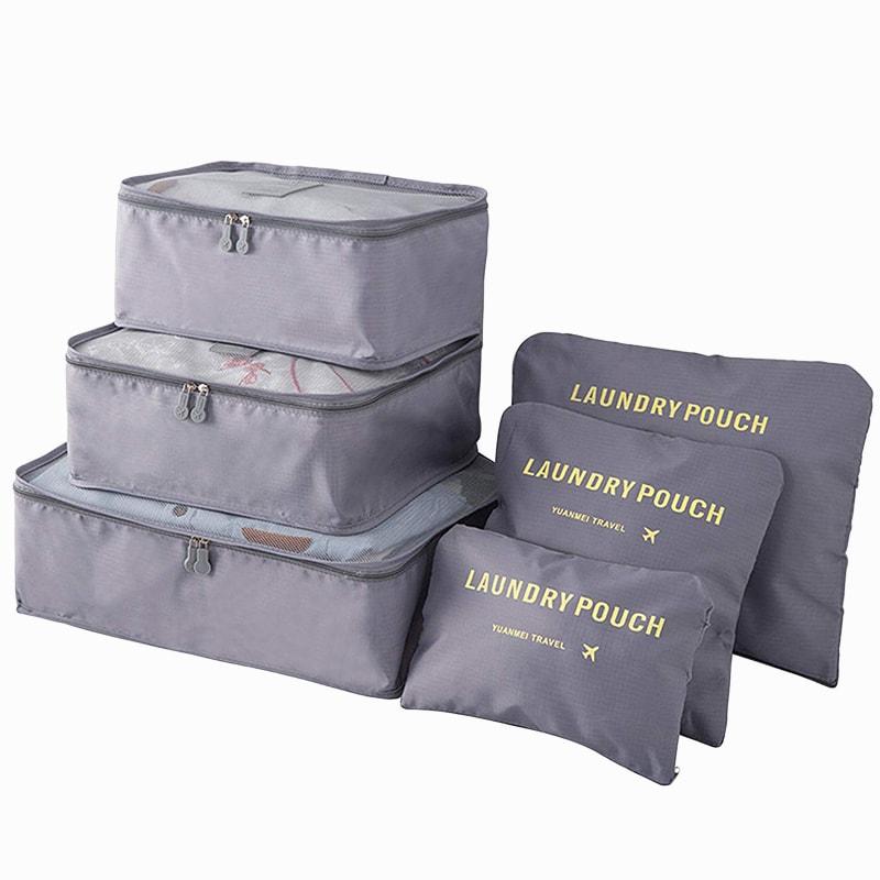 JTI, Packsack, Organizer-Set für Reisetaschen - Grau, Grau