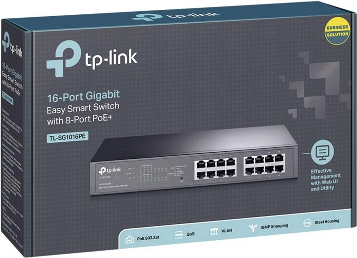 Actual product image TP-Link Tl-Sg1016pe (16 Ports)