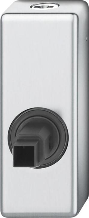 FSB Fenstergriff Adapter-Rosette eckig abschliessbar, Edelstahl matt (Türgriff)