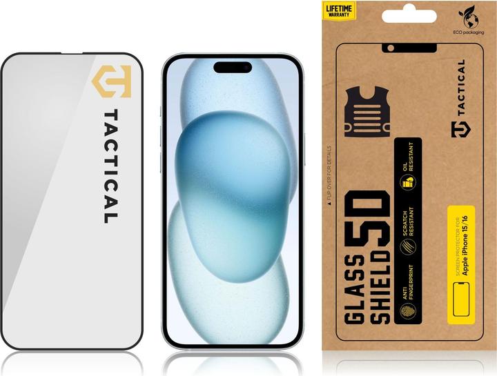 Image du produit Source iPhone 15 Glass Shield 5D Full Glue (1 pcs, Apple iPhone 15)