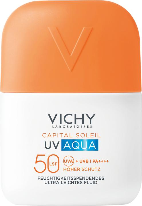 Actual product image Vichy VICHY Capital Soleil UV Aqua Fluid LSF50 (Suntan cream, SPF 50, 50 ml)