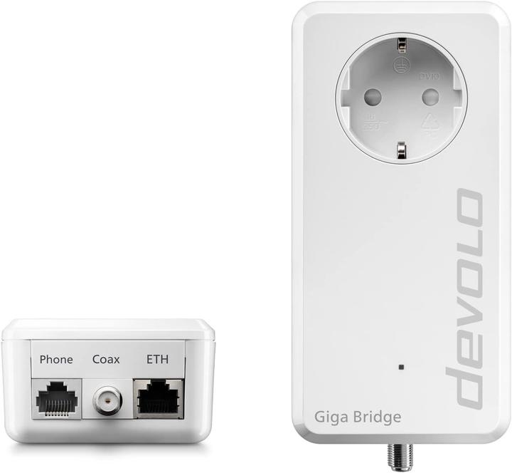 Image du produit Devolo Kit adaptateur coaxiale pour connexion fibre optique jusqu'au routeur via câblage existant