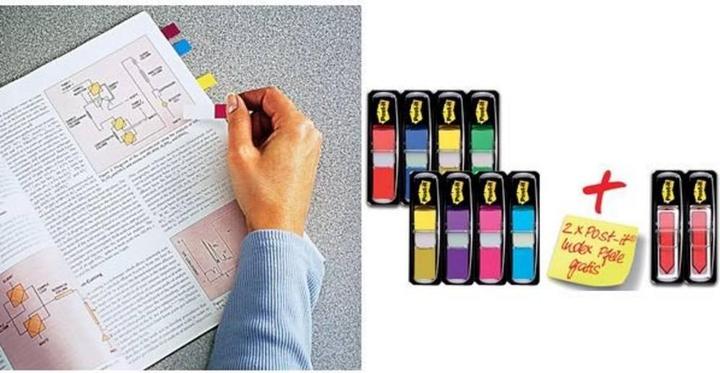 Produktbild Post-it Index Mini 6834 6834AB 683VAD1 119x432 Inh. 8x35 2x20 (11.9 x 43.2 mm)