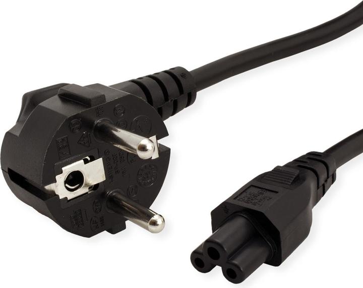 Actual product image Roline Schuko power cable angled (1.80 m)