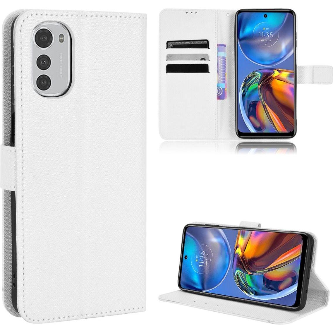 König Design Hülle Handy Schutz für Motorola Moto E32 Case Cover Tasche Etui Wallet Bumper (Motorola Moto E32), Smartpho...