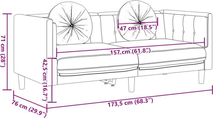 Image du produit vidaXL Jukka (2 places)
