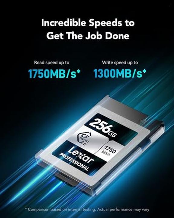 Produktbild Lexar Professional CFexpress Type B Card, High-Speed Read/Write for DSLR and XQD Cameras (256 GB, CFexpress Typ B)