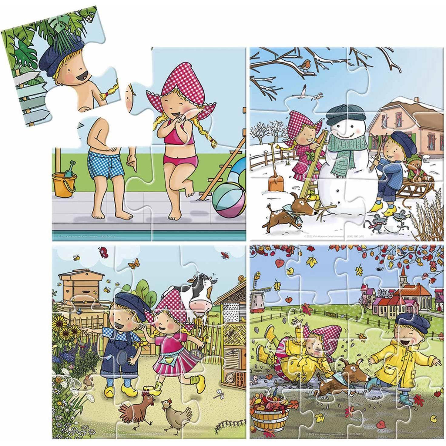 Thumbnail - Totum Fien & Teun Puzzle 4in1 (4 Teile)