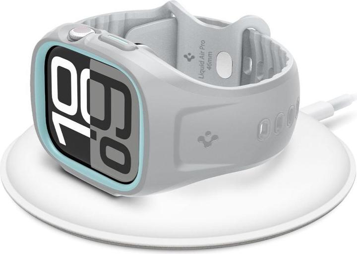 Actual product image Spigen Liquid Air Pro Apple Watch 10 (46mm) Case + Band Gray
