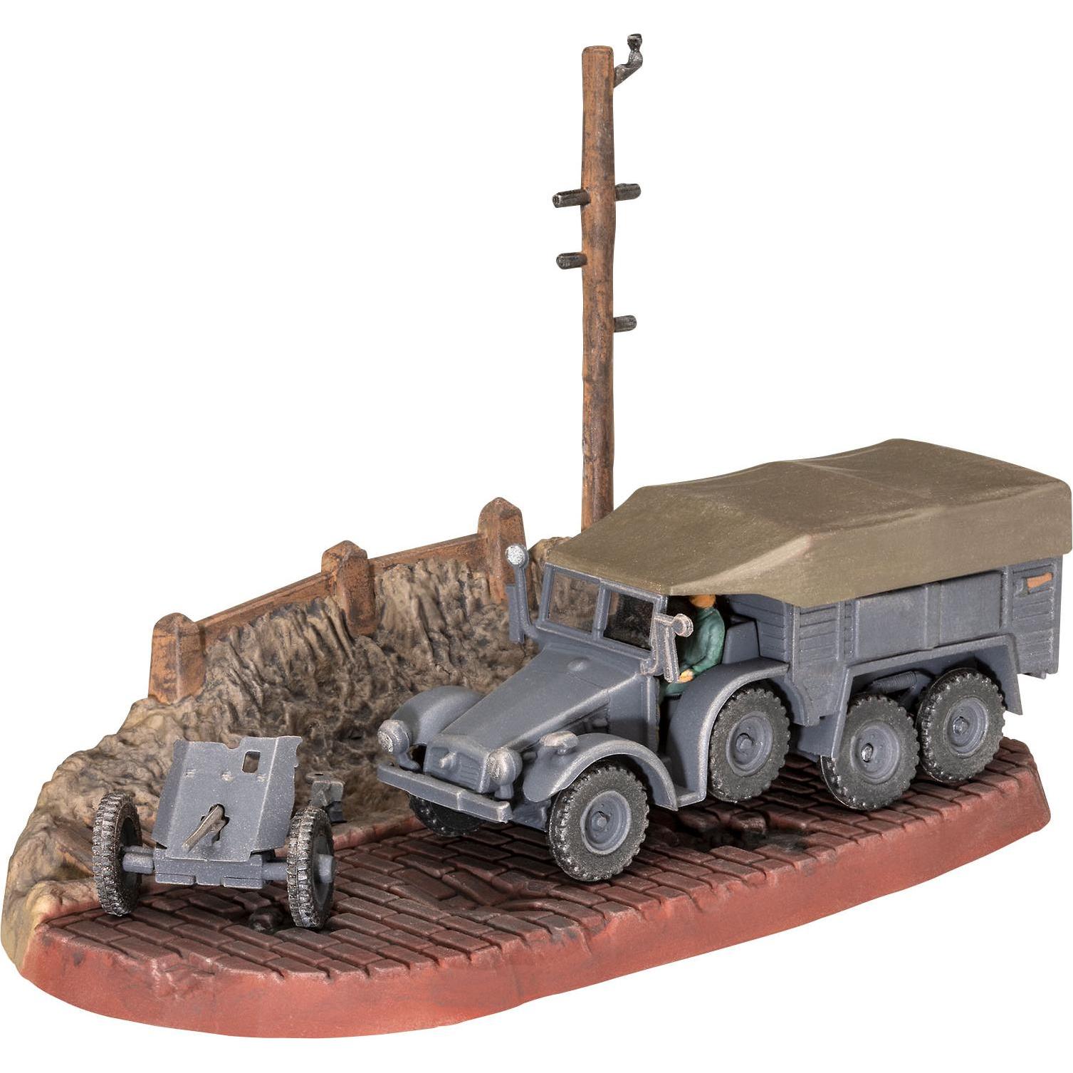 Revell Model Set Krupp Protze KFZ 69 with 3 7cm Pak (63344)