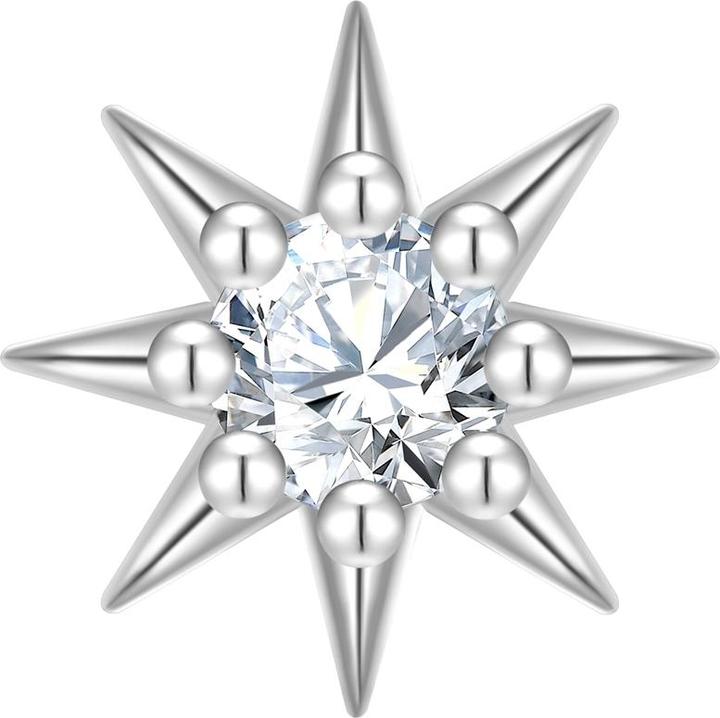 Produktbild Glanzstücke München Damen Ohrstecker Blume Sterling Silber - 37396 (Sterling Silber)