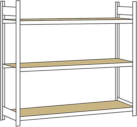 Actual product image Schulte Lagertechnik Wide span rack, with chipboard, height 2000 mm