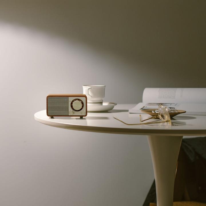 Actual product image Sangean Design-Radio WR-7 (Genuine Mini) Cherry (FM, Bluetooth)