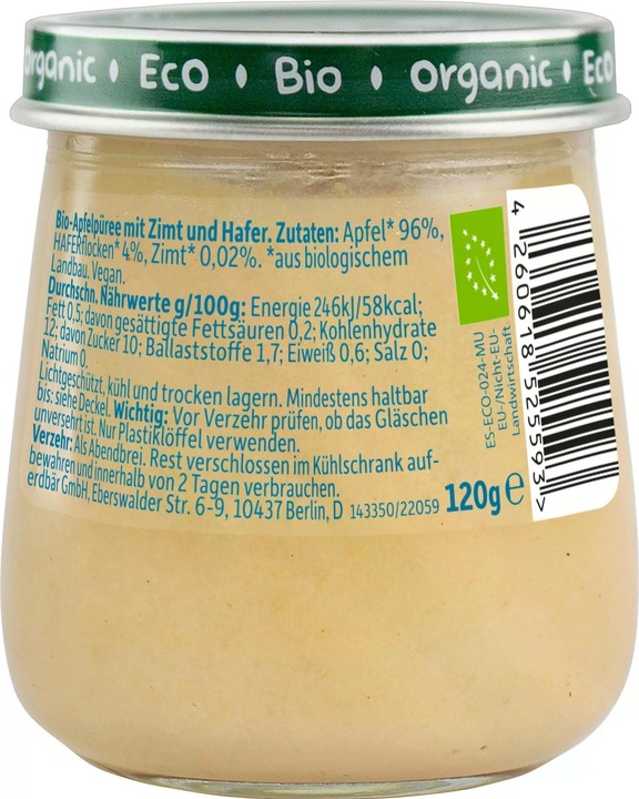 Image du produit Freche Freunde A partir de Ban.Pomme Cannelle 8M (210 g)