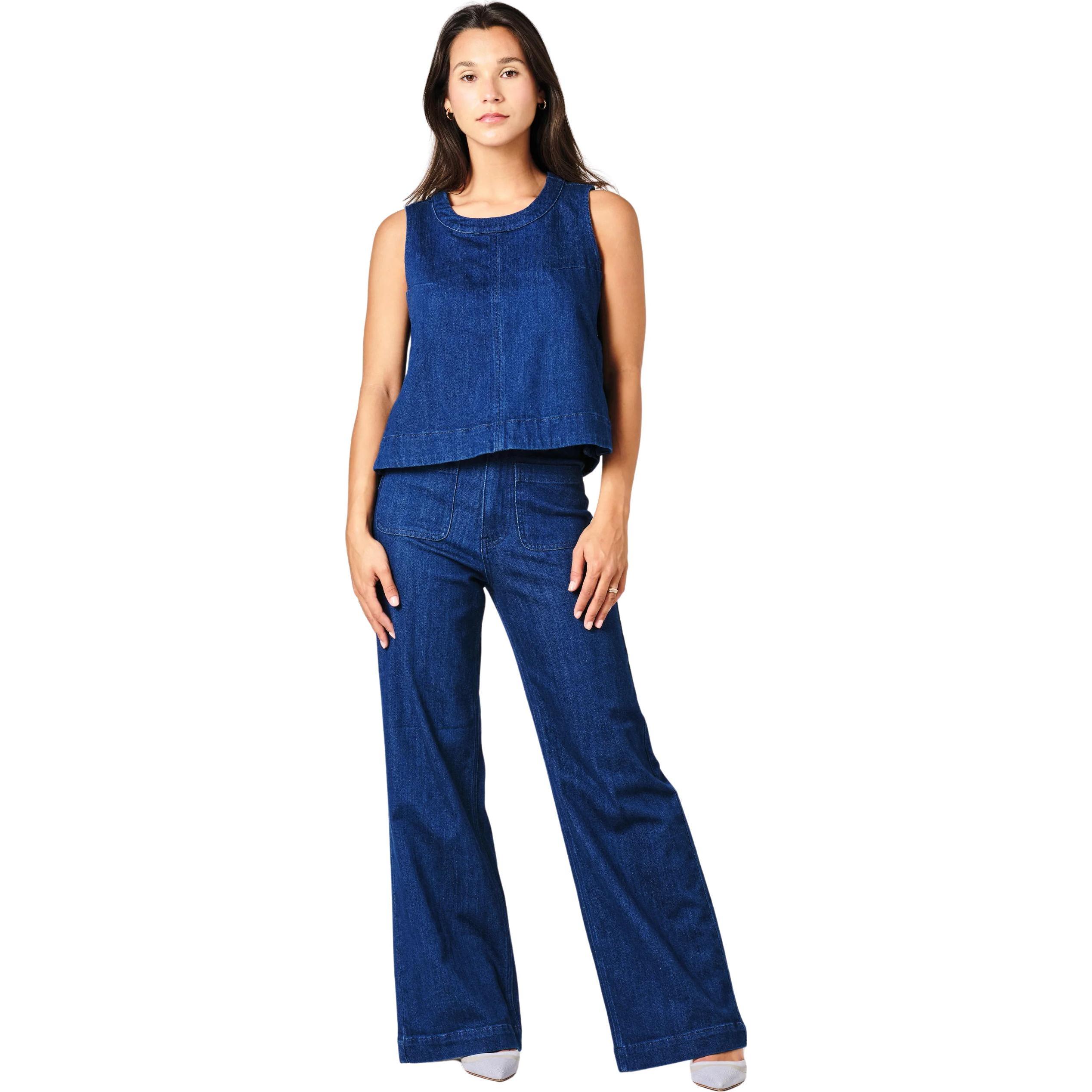 F.A.M. Paris, Damen, Jeans, Fauve, Blau, (XXS)