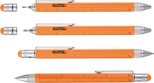 Image du produit Troika CONSTRUCTION PEN Stylo-bille multifonction, orange métallique (Orange fluo, 4 x)