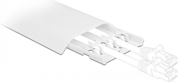 Actual product image Delock Cable duct self-adhesive 85x10mm 2 pieces white (Duct, 30 cm)