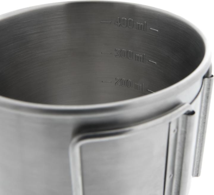 Actual product image Quechua Goblet camping stainless steel 0.4 l