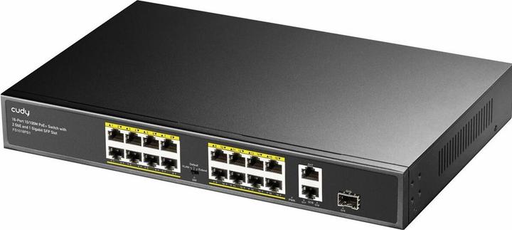 Produktbild Cudy FS1018PS1 network switch Fast Ethernet (10/100) Power over Ethernet (PoE) Grey (18 Ports)