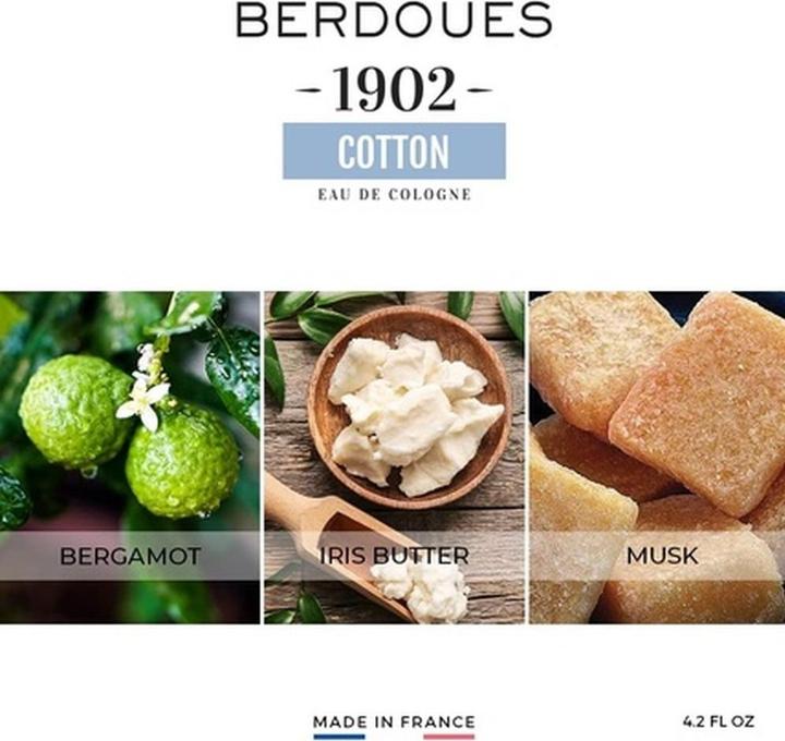 Image du produit Berdoues Eau de Cologne 1902 Coton (Eau de cologne, 125 ml)