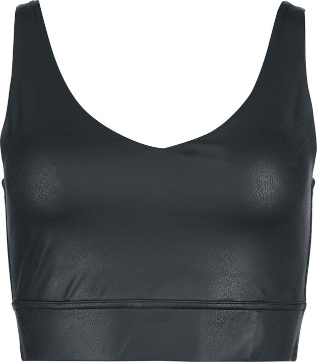 Produktbild Black Premium Essential Faux Leather cropped Top (XL)