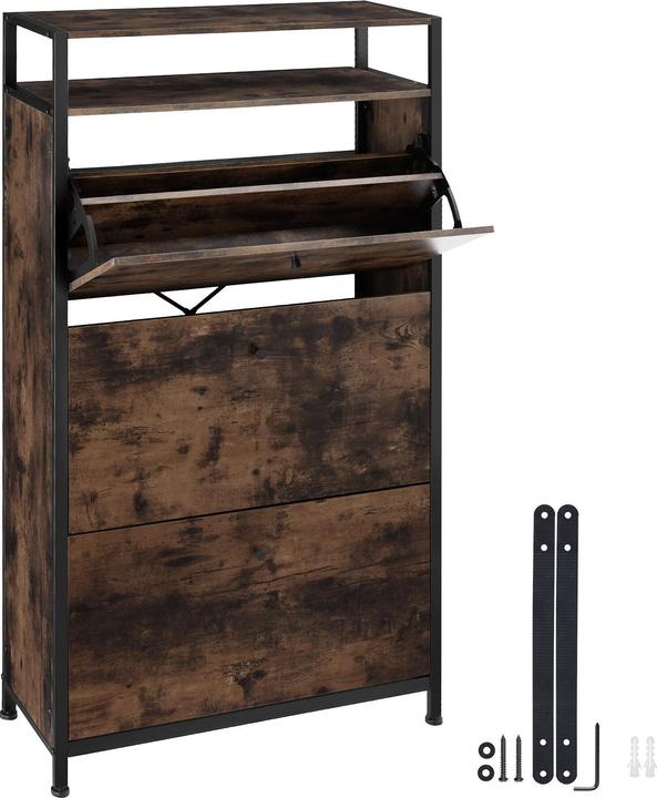 Legno industriale scuro, Rustico