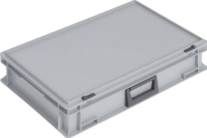 Image du produit Lockweiler Valise en plastique L600xl400xH133 mm PP 1 poignée fermeture coulissante gris 24 l (24 pièces)