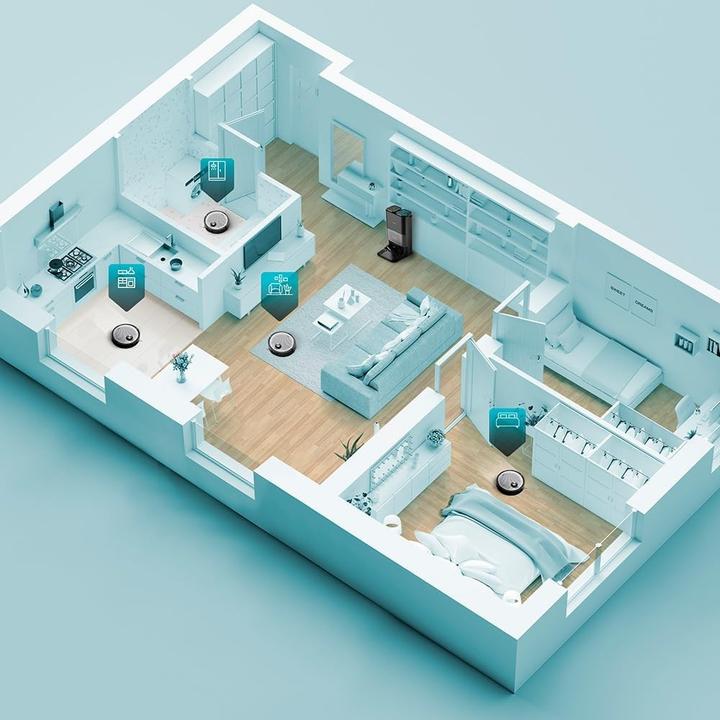 Produktbild Cecotec Roboterstaubsauger mit Lasernavigation, KI-Planung, automatischer Wartestation und App-Steuerung (8000 Pa)