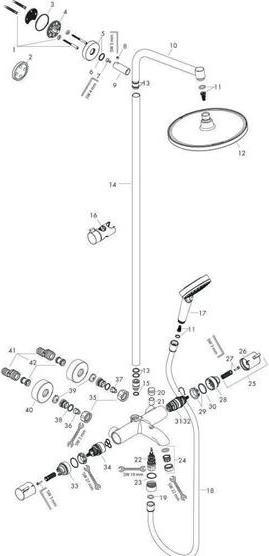 Produktbild hansgrohe Showerpipe CROMETTA S 240 1JET