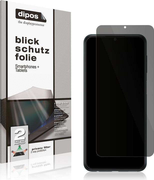 Dipos Blickschutzfolie 2-Way Anti-Shock (2 Stück, Samsung Galaxy M23 5G)