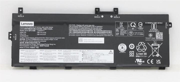 Lenovo Internal, 3c, 52.8Wh, LiIon (3 Zellen, 4570 mAh)