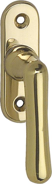 Grundmann Fenstergriff WG ELEGANT 504 -gerade,VK 7 x 35 mm, Messing poliert