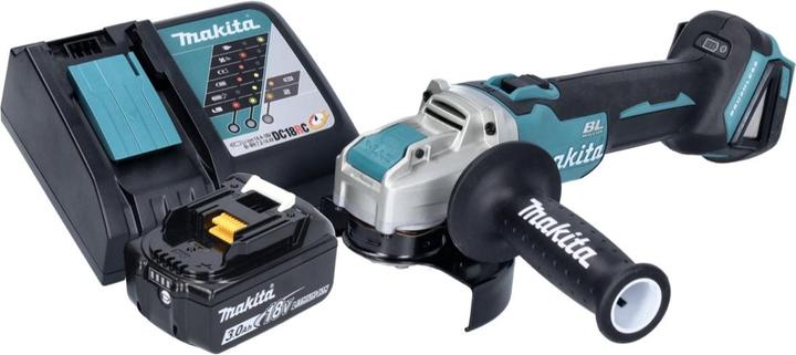 Image du produit Makita DGA 521 RF1X1 Meuleuse d'angle sans fil 18 V 125 mm X-LOCK Brushless + 1x batterie 3,0 Ah + chargeur (125 mm)