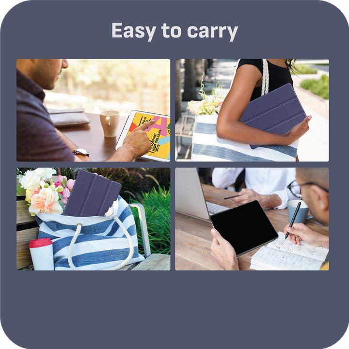 Produktbild Cazy Premium Smart Hülle Kompatibel mit iPad 2021 (9th Gen)/2020 (8th Gen)/iPad 2019 (7th Gen) - Schutz (iPad 2021 (9. Gen), iPad 2019 (7. Gen), iPad 2020 (8. Gen))