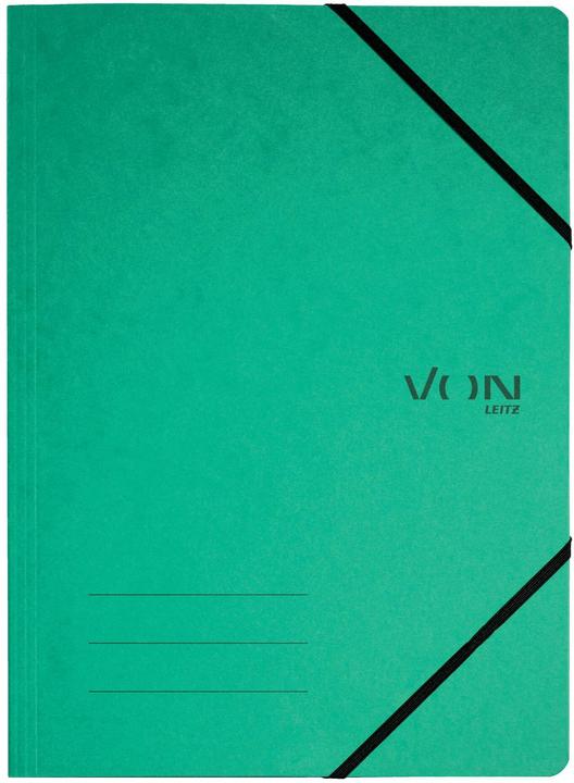 Produktbild von Gummibandmappe A4, Grün, 5 Stück (A4, 5x)