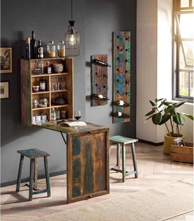 Actual product image SIT Möbel Wall wine rack Riverboat (33 x 80 x 16 cm, 4 bottles)