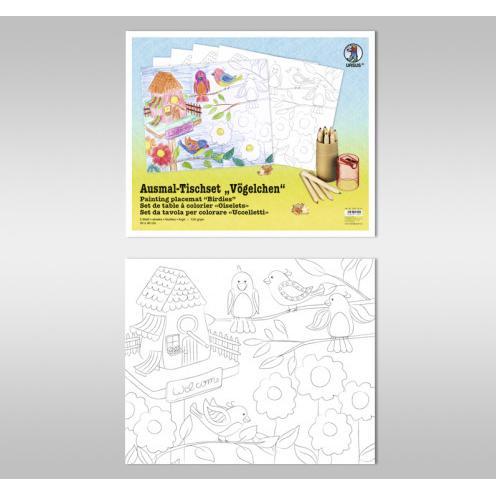Thumbnail - Ursus Ausmaltischset Vögelchen