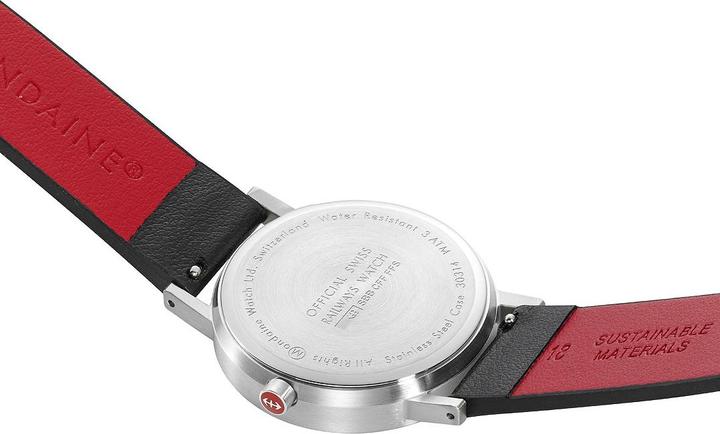 Produktbild Mondaine Classic - Vegan gebürstet (Analoguhr, Swiss Made, 36 mm)