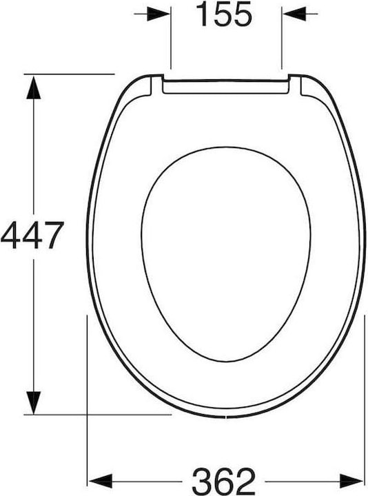 Produktbild Gustavsberg Saval Seat (Urea, Metal Hinges)