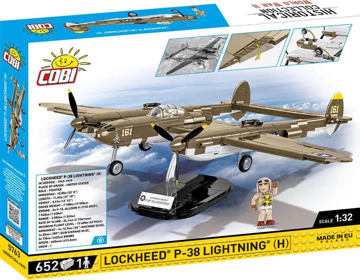 Produktbild Cobi H.C. WWII Lockheed P-38H Lightning