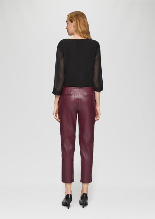 Produktbild S.Oliver Bluse Chiffonbluse mit Raffung an der Schulter und transparenten Ärmeln (34)