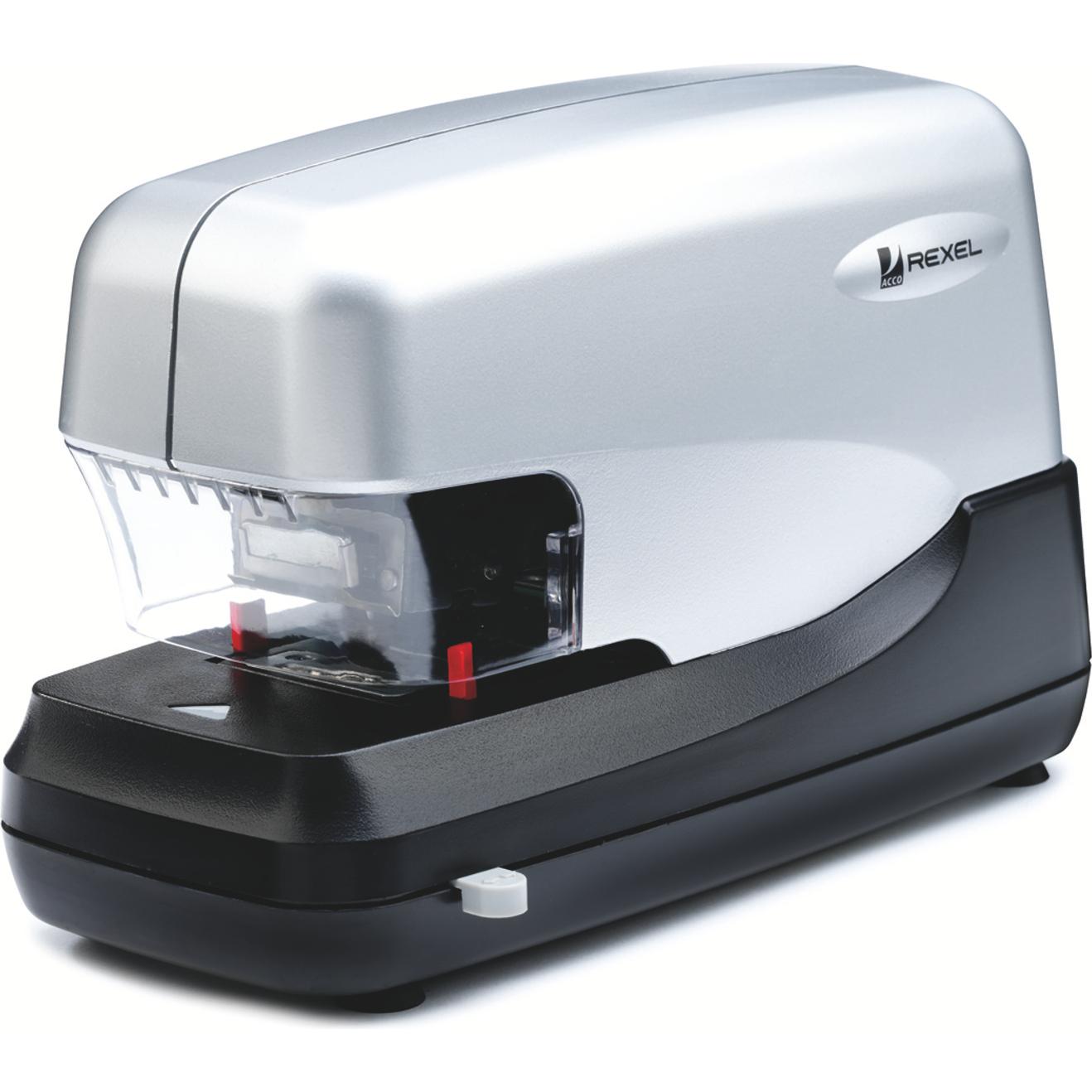 Rexel, Heftgerät, Elektro-Heftgerät Stella 70, silber-schwarz (70 Blätter)