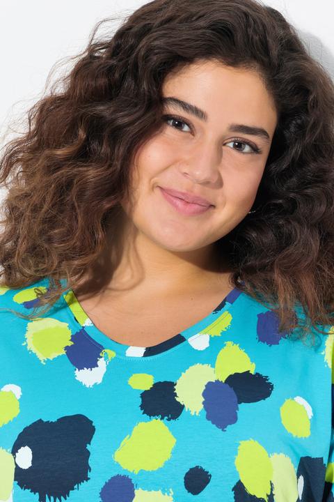 Actual product image Ulla Popken Polka Dot Short Sleeve Tee (46, 48)