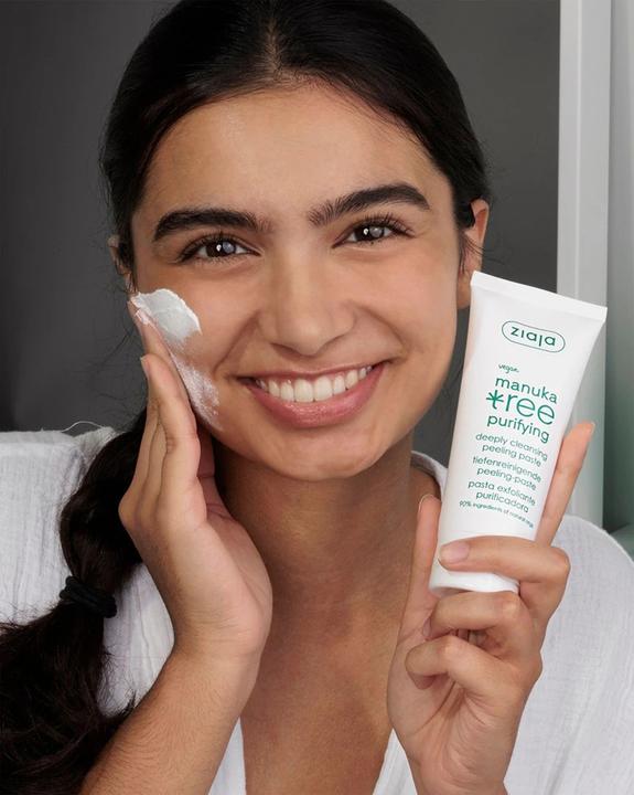 Actual product image Ziaja Exfoliating Paste Deep Cleansing Manuka Tree Purifying 75 ml (Cleansing scrub, 75 ml)
