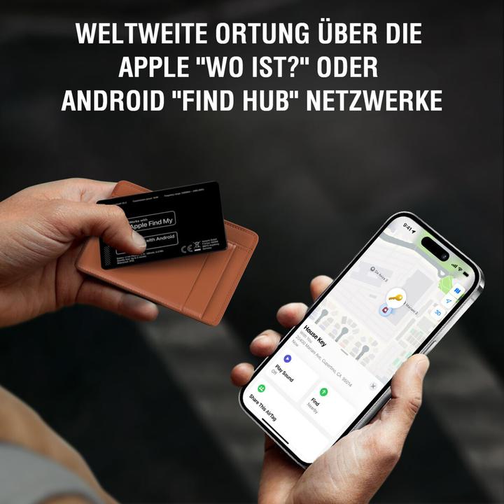 Produktbild 4smarts Standort-Finder SkyTag Card Duos ReCharge black (Android, iOS, iPadOS)