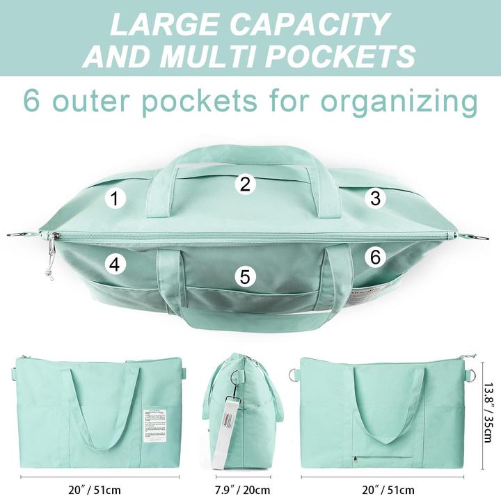 Produktbild Only-Bags.Store Travel Duffel Bags, wasserdichte Sporttasche Übernachtungstasche Handgepäck Tasche (55 l)